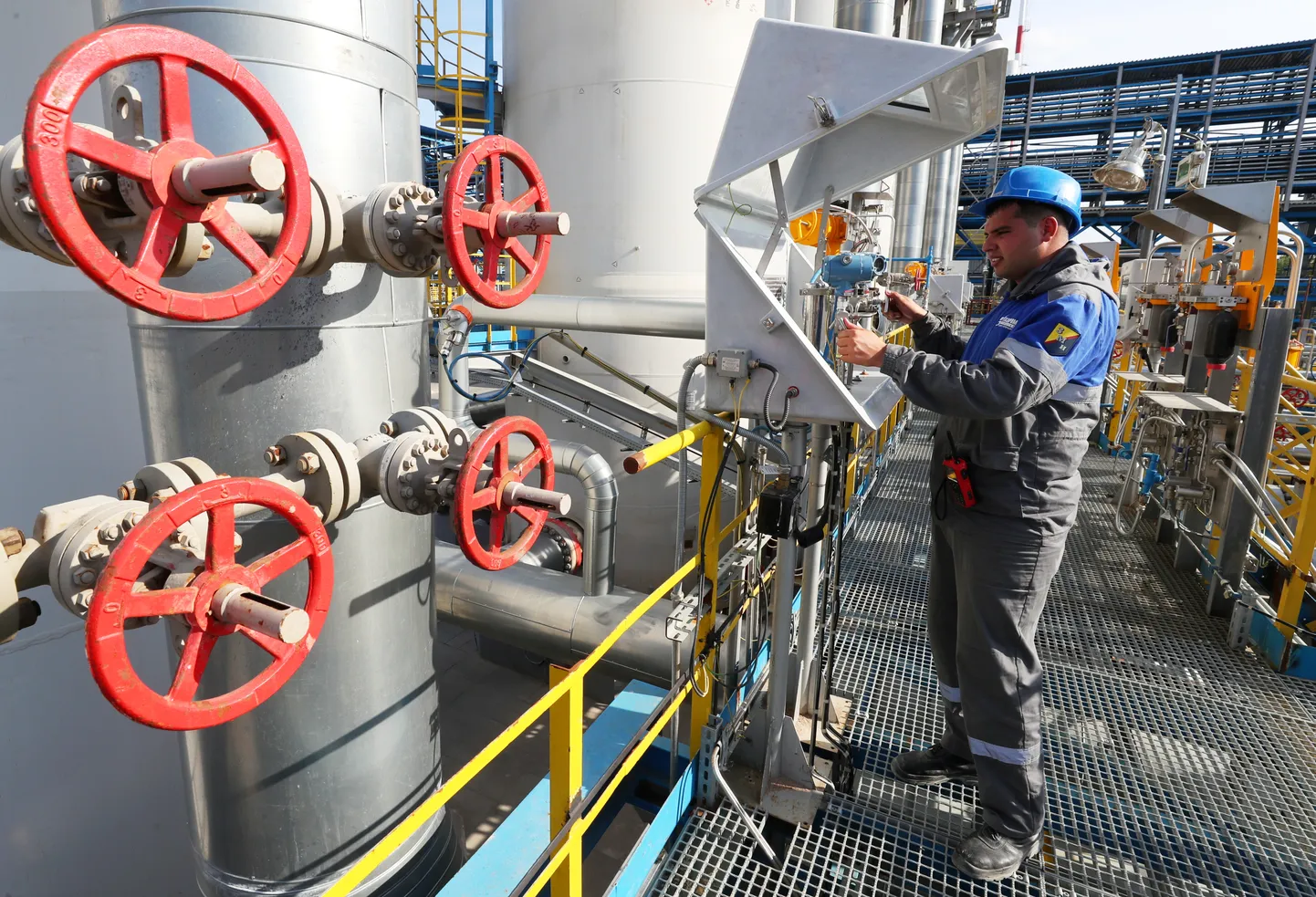 Slavjanskaja kompressirjaam Leningradi oblastis, kust algab torujuhe Nord Stream 2 teise otsaga Saksamaal.