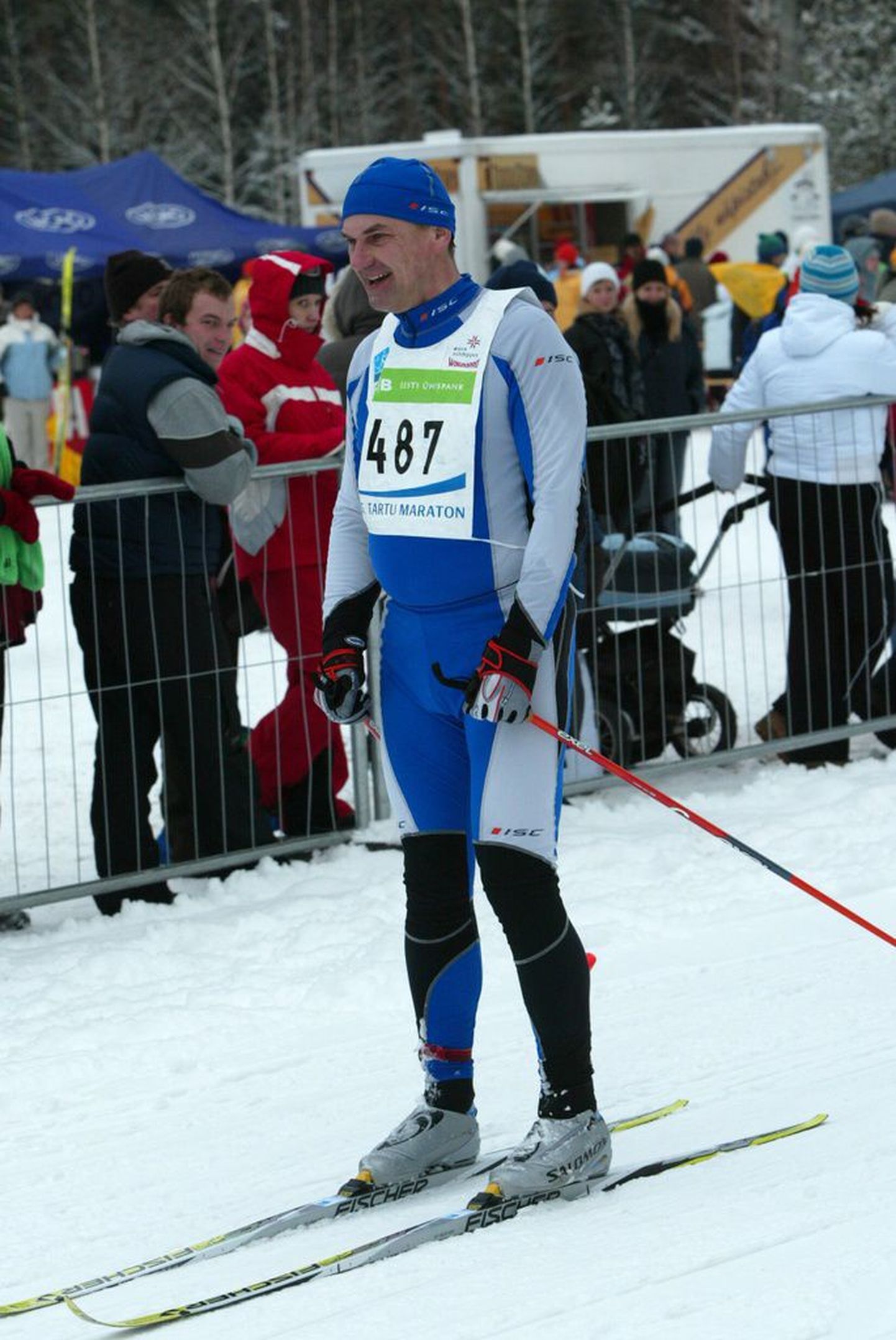 Peaminister Ansip 2006. aasta Tartu maratonil..