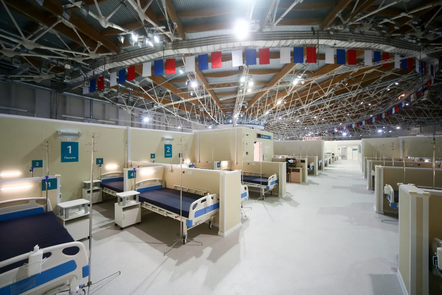 Venemaa Moskva Krõlatskoje jäähall muudeti ajutiseks koroonahaiglaks