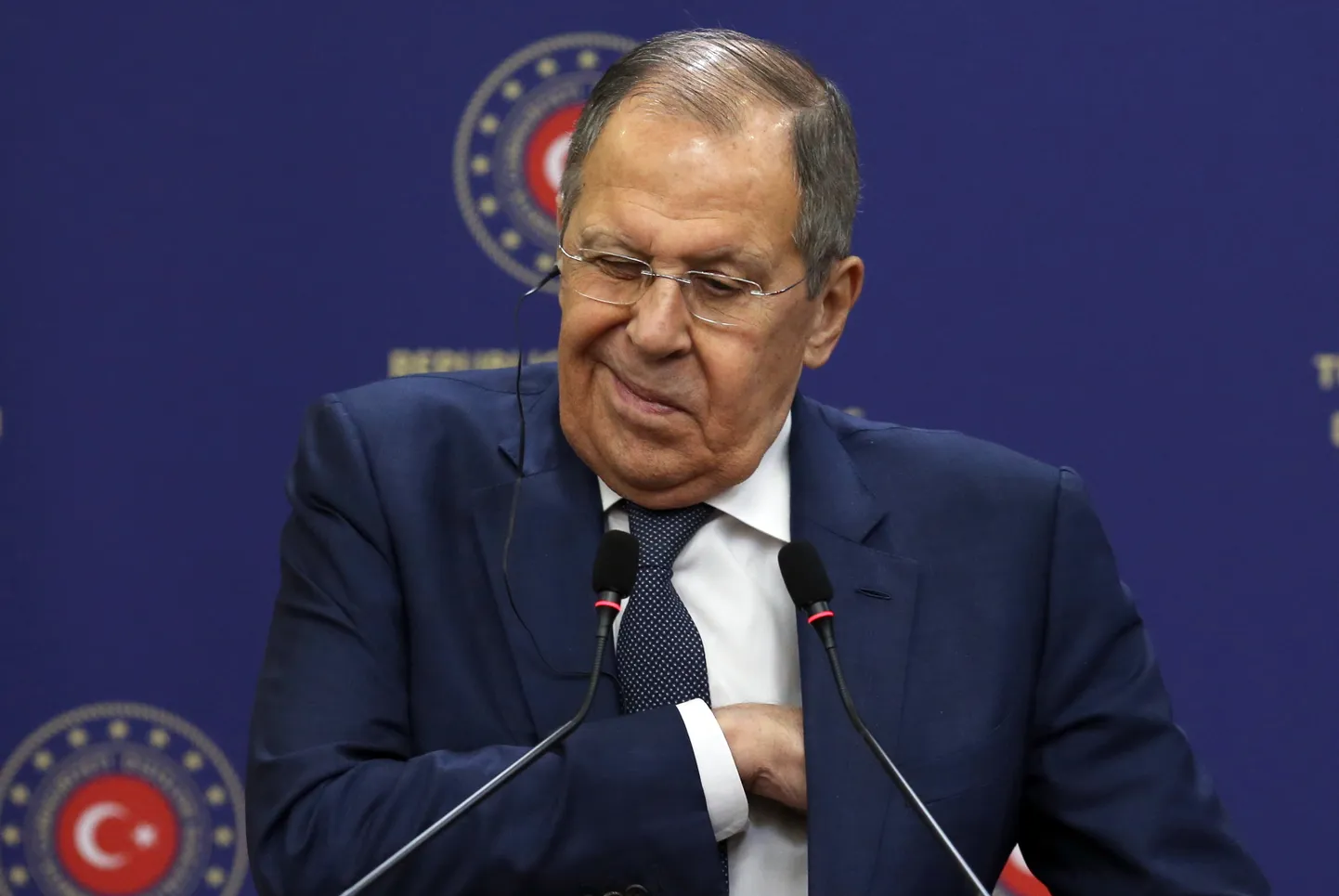 Министр иностранных дел РФ Сергей Лавров в Анкаре, 24 февраля 2025 года.