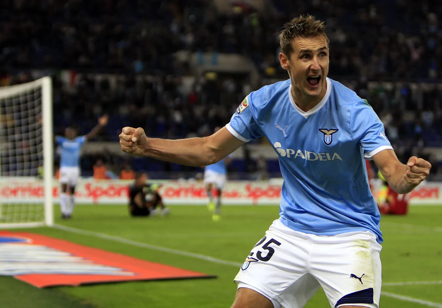 Lazio kangelane Miroslav Klose.