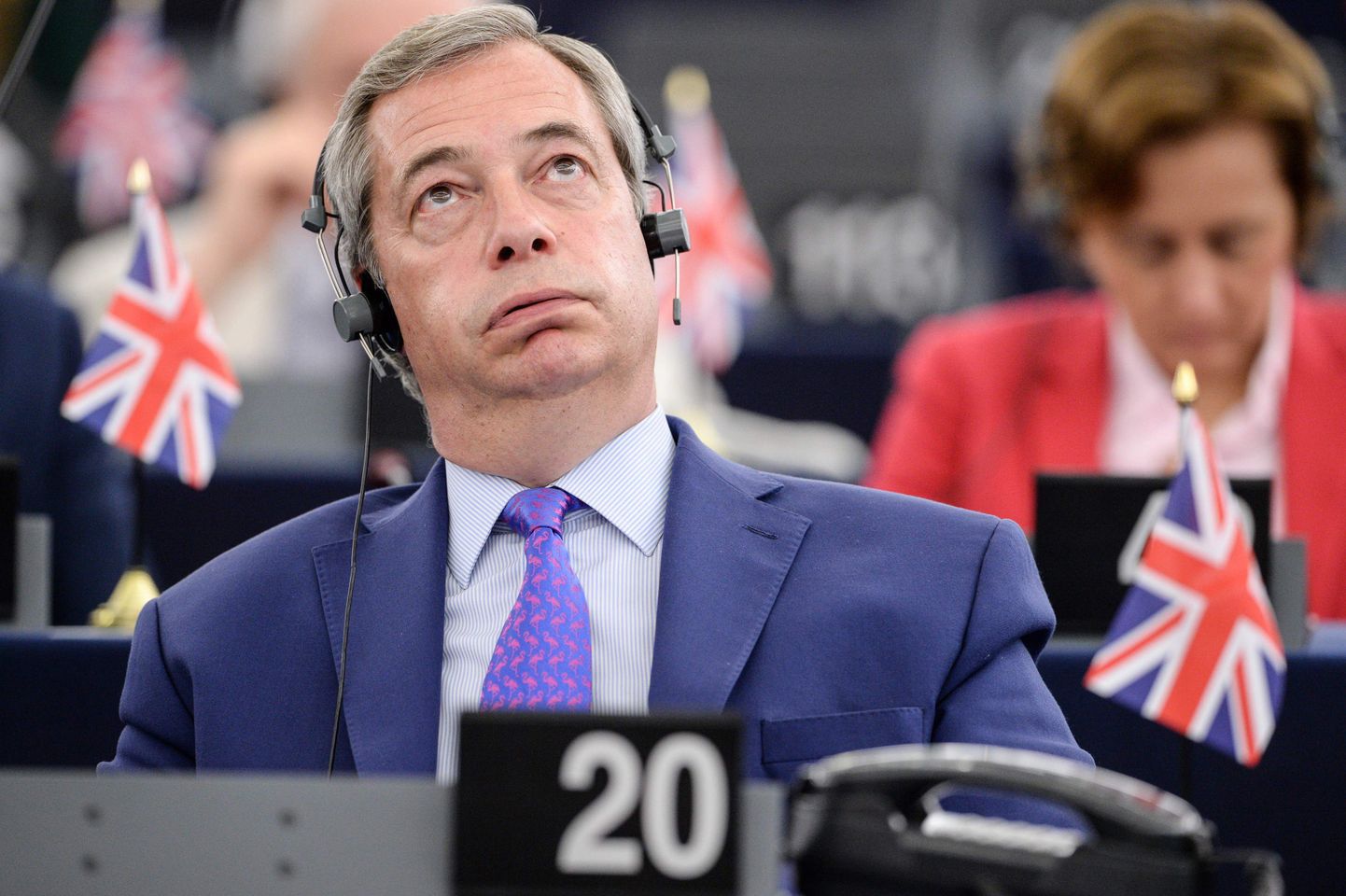 Brexiti eest võidelnud Briti europarlamendi saadik Nigel Farage.