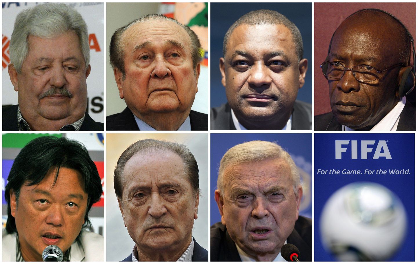 Süüdistuse saanud FIFA liikmed.