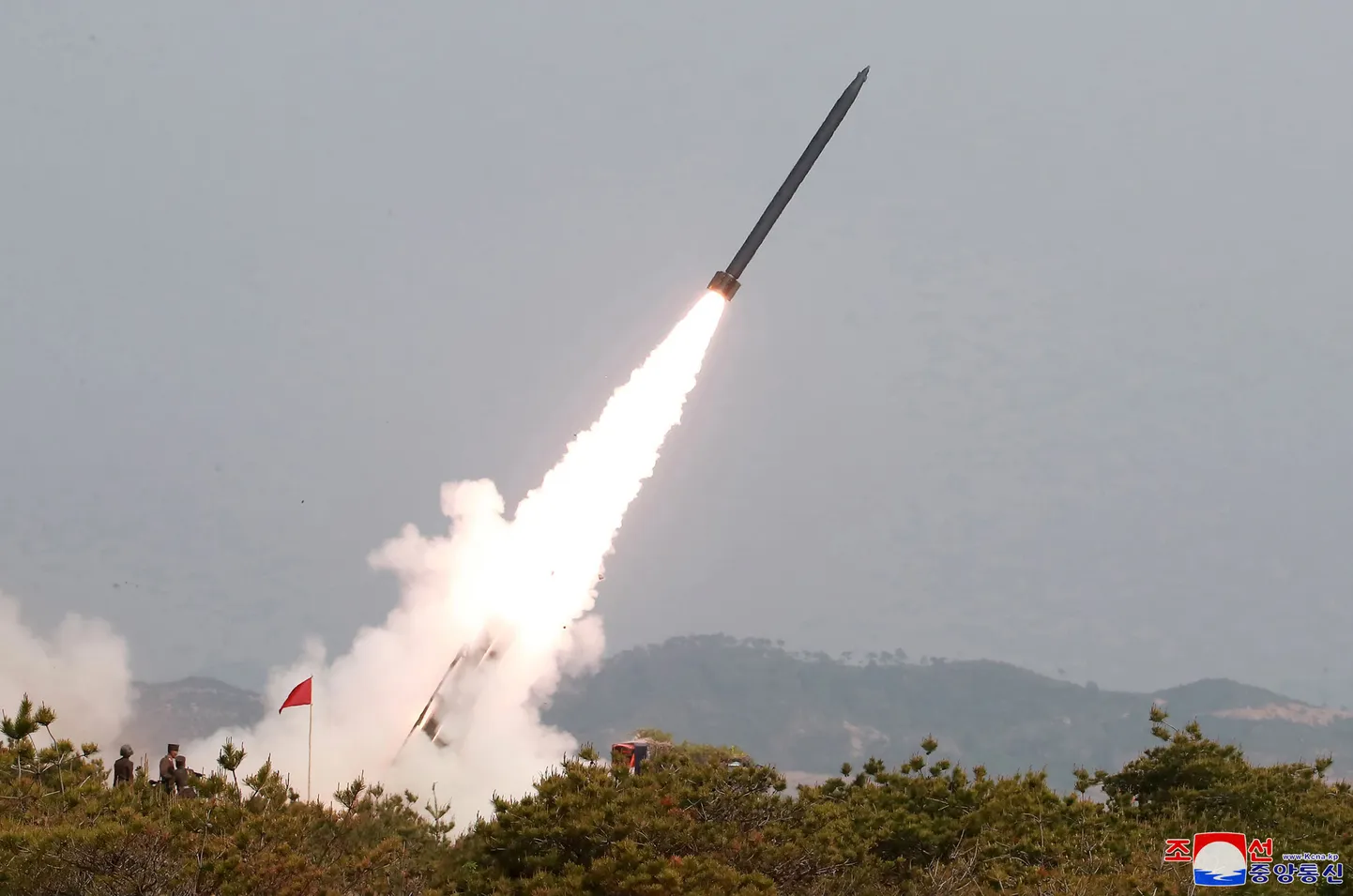 Raketikatsetus.