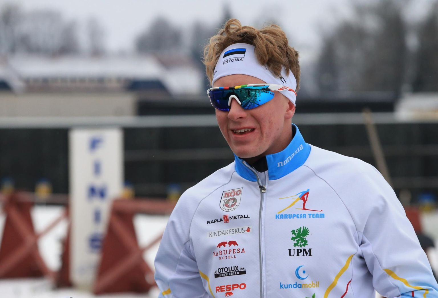 Eesti meistrivõistlused suusatamises, meeste 10 kilomeetrit. Pildil võistluse võitja Martin Himma.