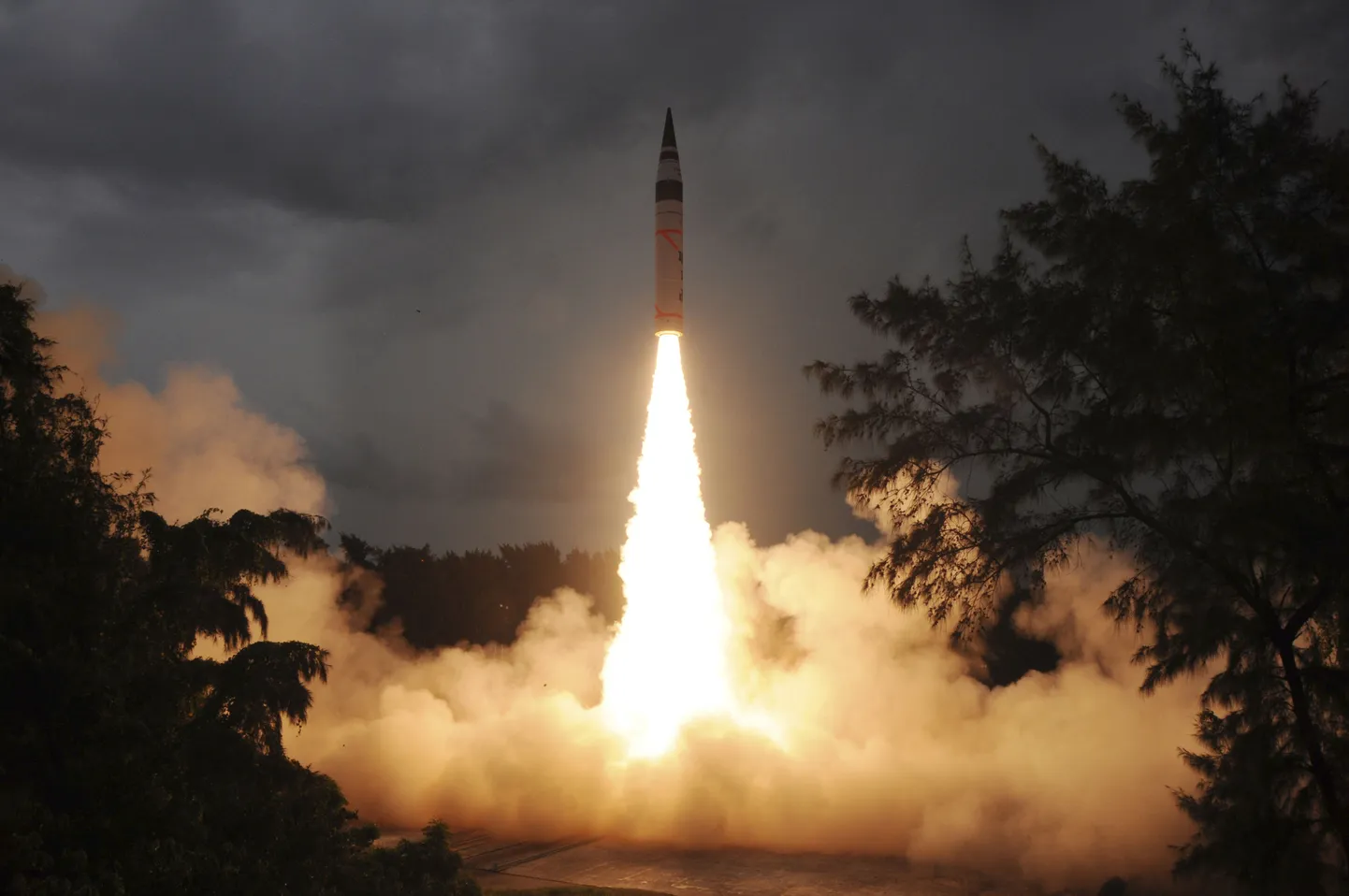 Agni-V-tüüpi raketi katsetus mullu septembris.