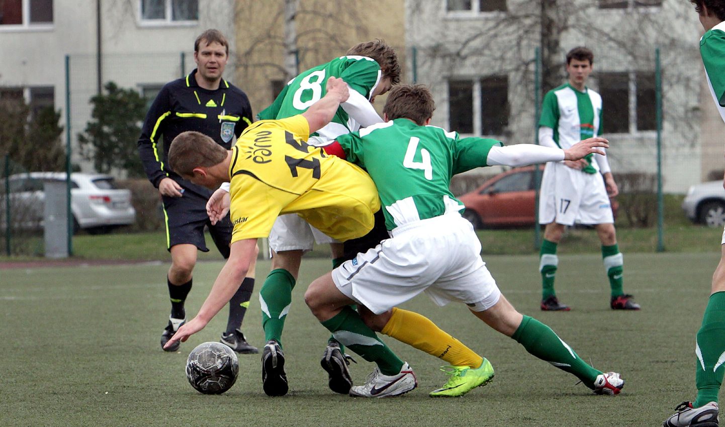 Pärnu linnameeskond mängis FC Flora duubelmeeskonnaga viiki.
