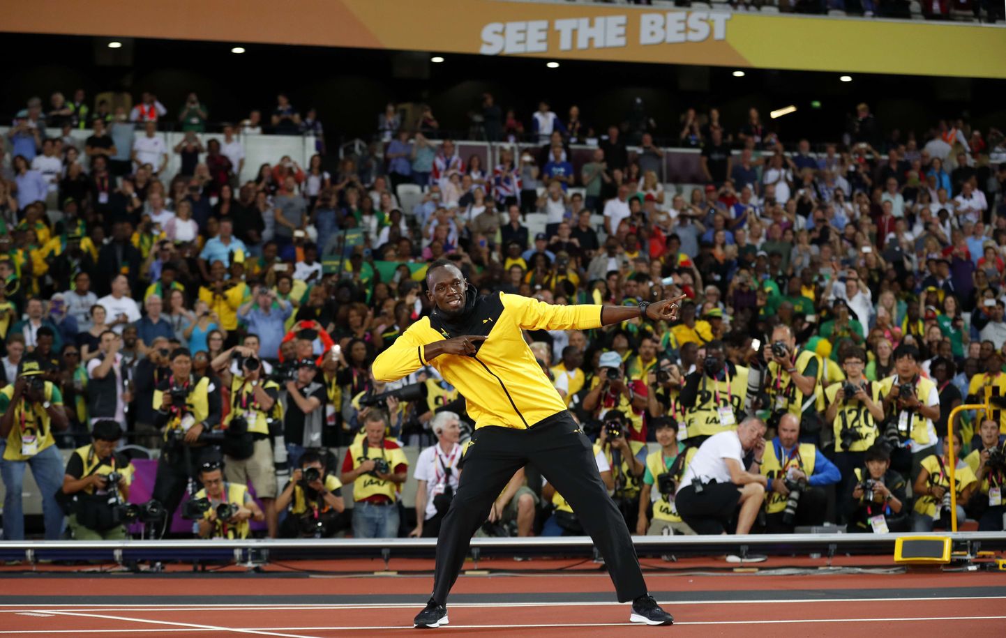 Usain Bolt pühapäevasel auringil.