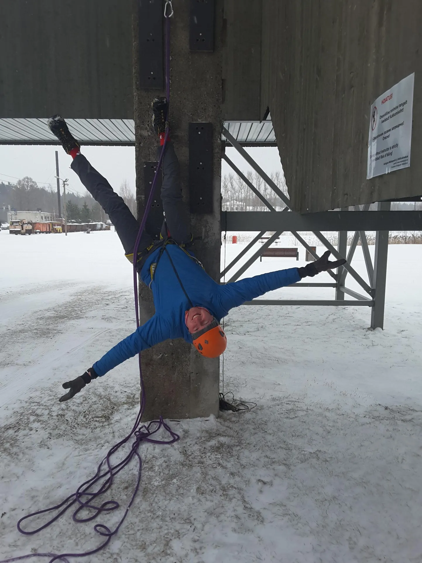 Leho Lahtvee pole üksnes osav matkaja, vaid on ka osav ronija.