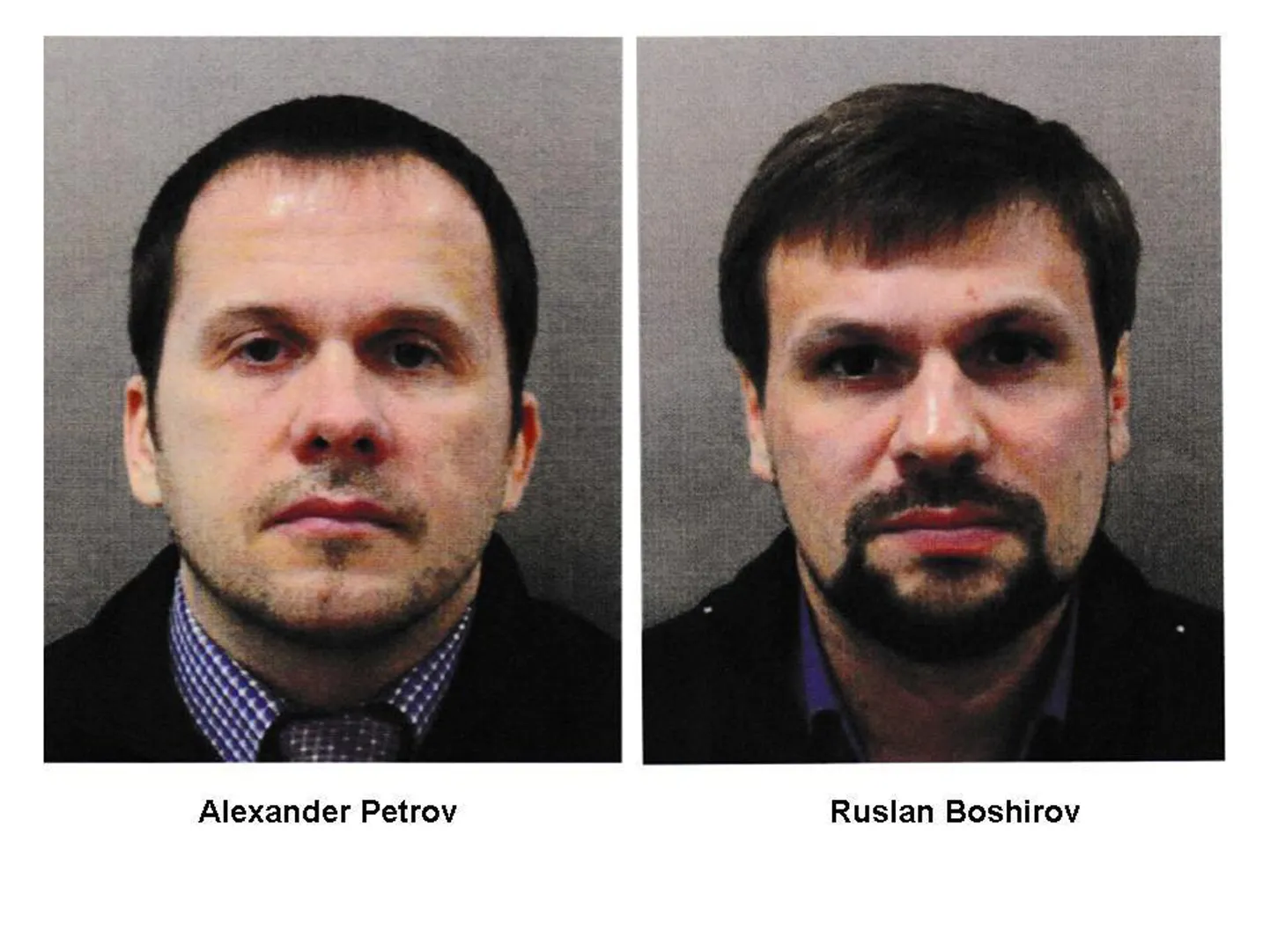 GRU agendid Aleksander Petrov ja Ruslan Boširov.