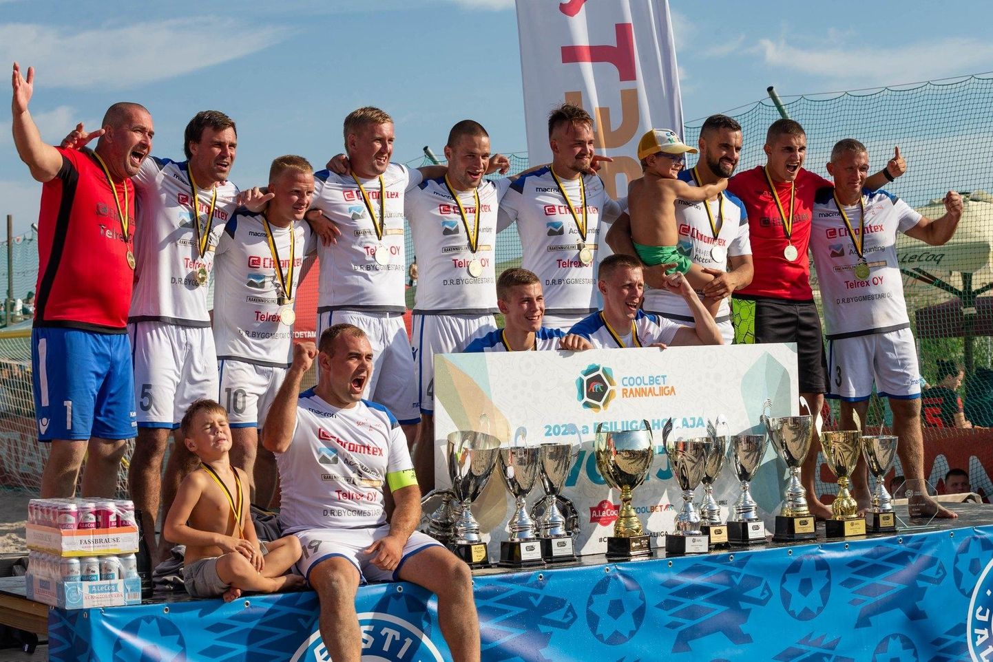Pärnu tiim BSC Chromtex võitis taas rannajalgpalli esiliiga.