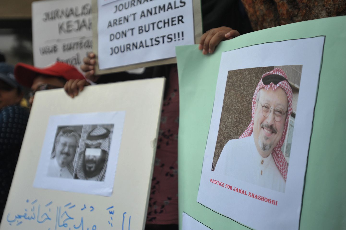 Ajakirjanikud nõudsid Jakartas Khashoggi surma asjaolude väljaselgitamist.