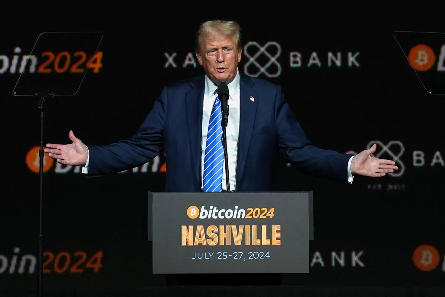 Vabariiklaste presidendikandidaat ja endine USA president pidas nädalavahetusel kõnet Nashville'is Tennessees toimunud Bitcoini konverentsil, demonstreerides oma uut bitcoini-pooldavat hoiakut.
