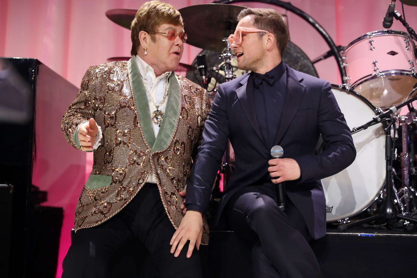 Elton John ja Taron Egerton 91. Oscarite peol Hollywoodis