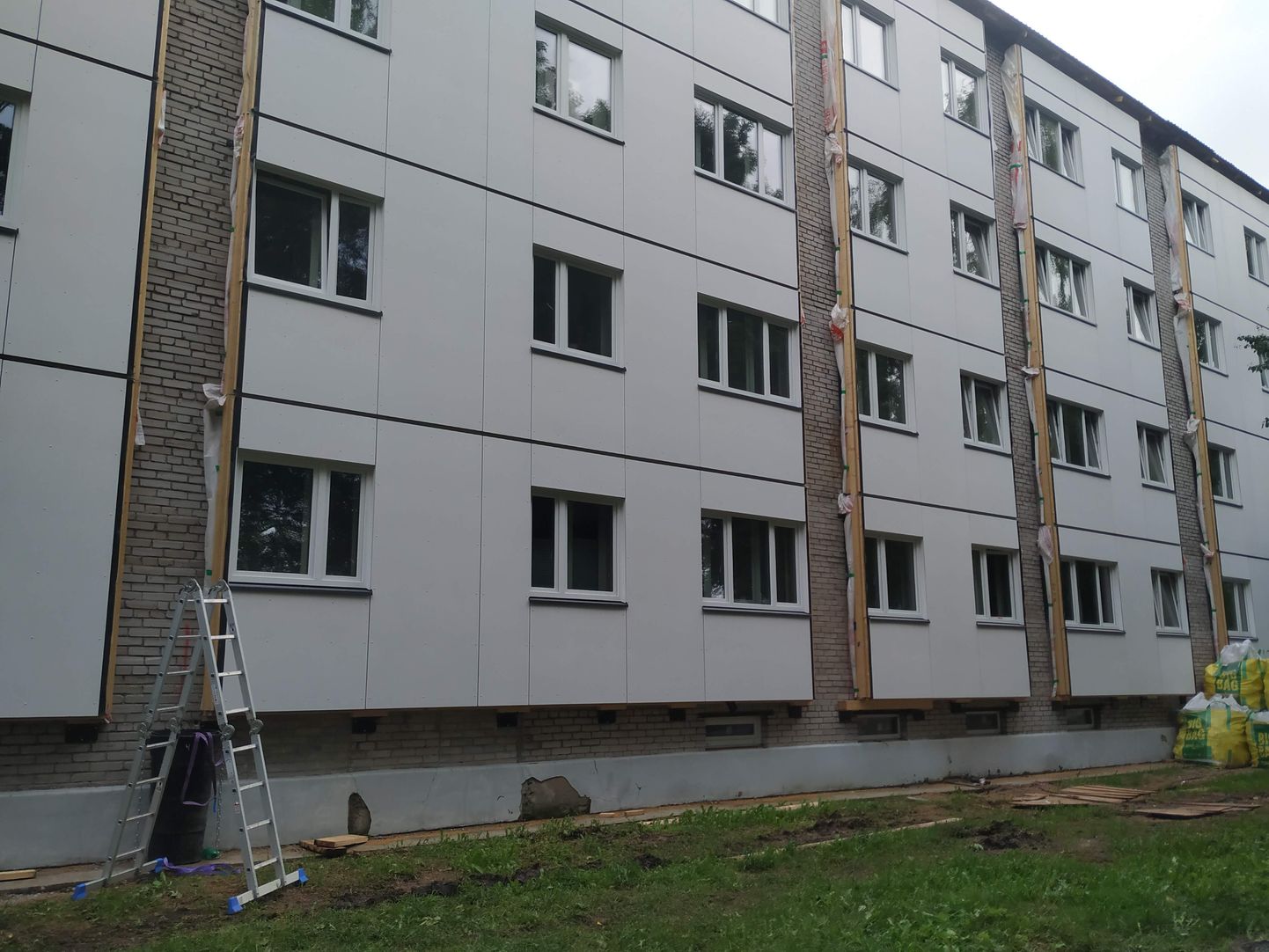 Дом в Таллинне в процессе реновации.