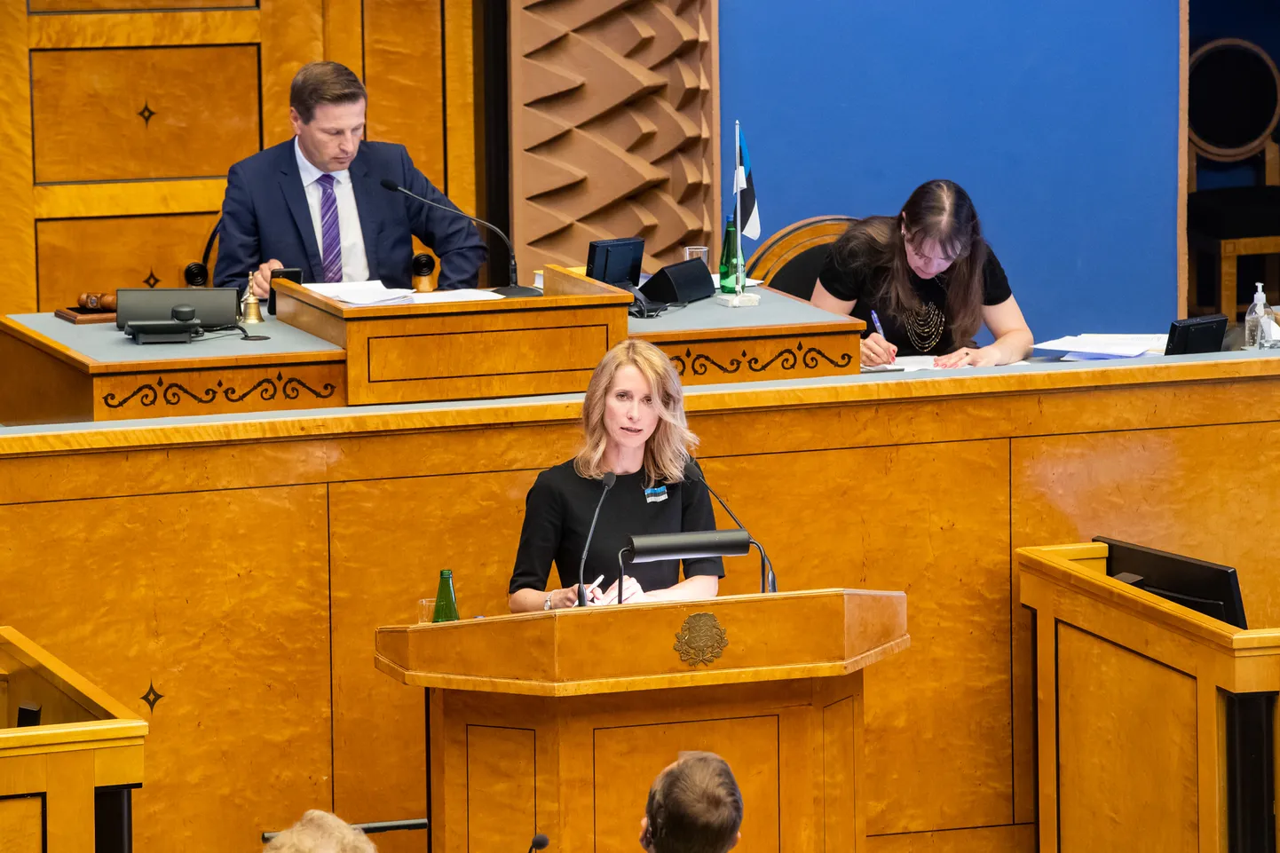 Peaminister Kaja Kallase sõnul on tuleva aasta riigieelarve eesmärk vähendada defitsiiti.