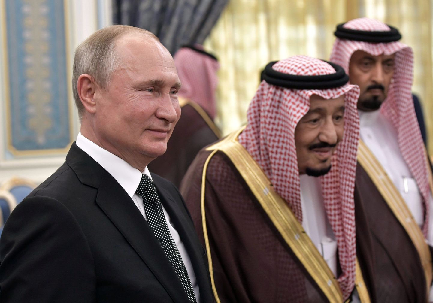 Venemaa president Vladimir Putin ja Saudi Araabia kuningas Salman.