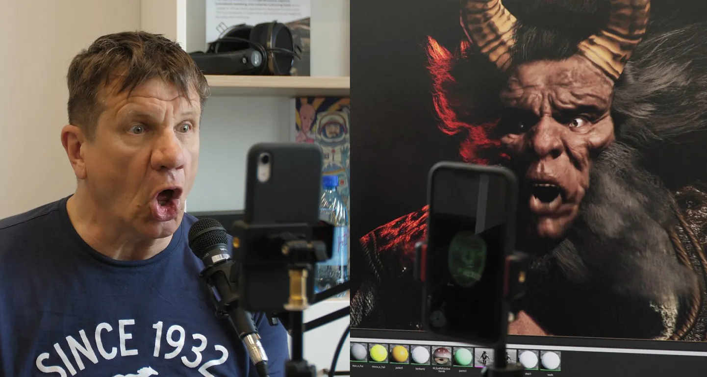 Hannes Kaljujärv Vanapaganat tegemas.