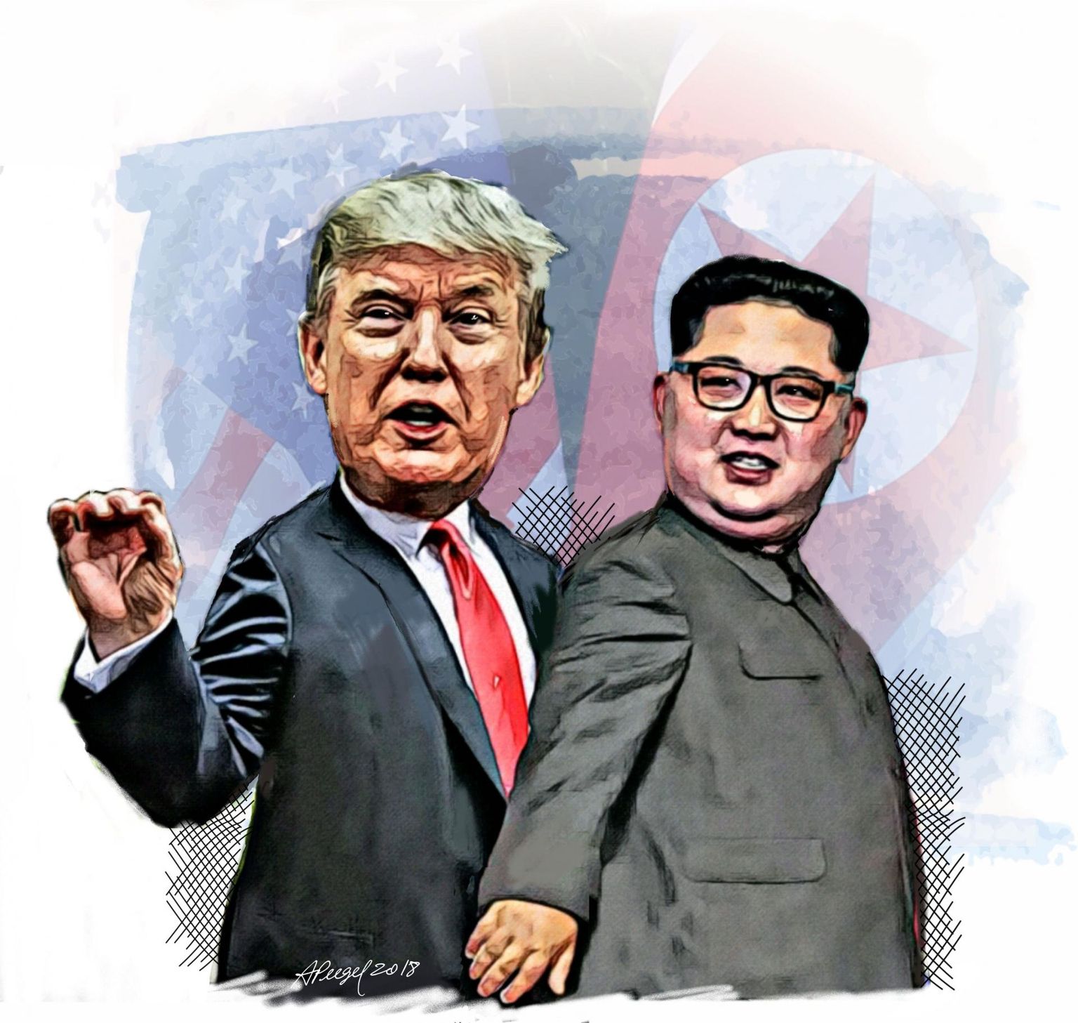 Donald Trump ja Kim Jong-un