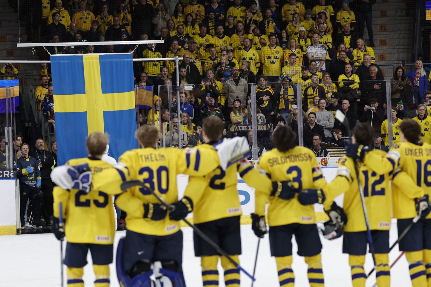 Хоккеисты сборной Швеции U-20