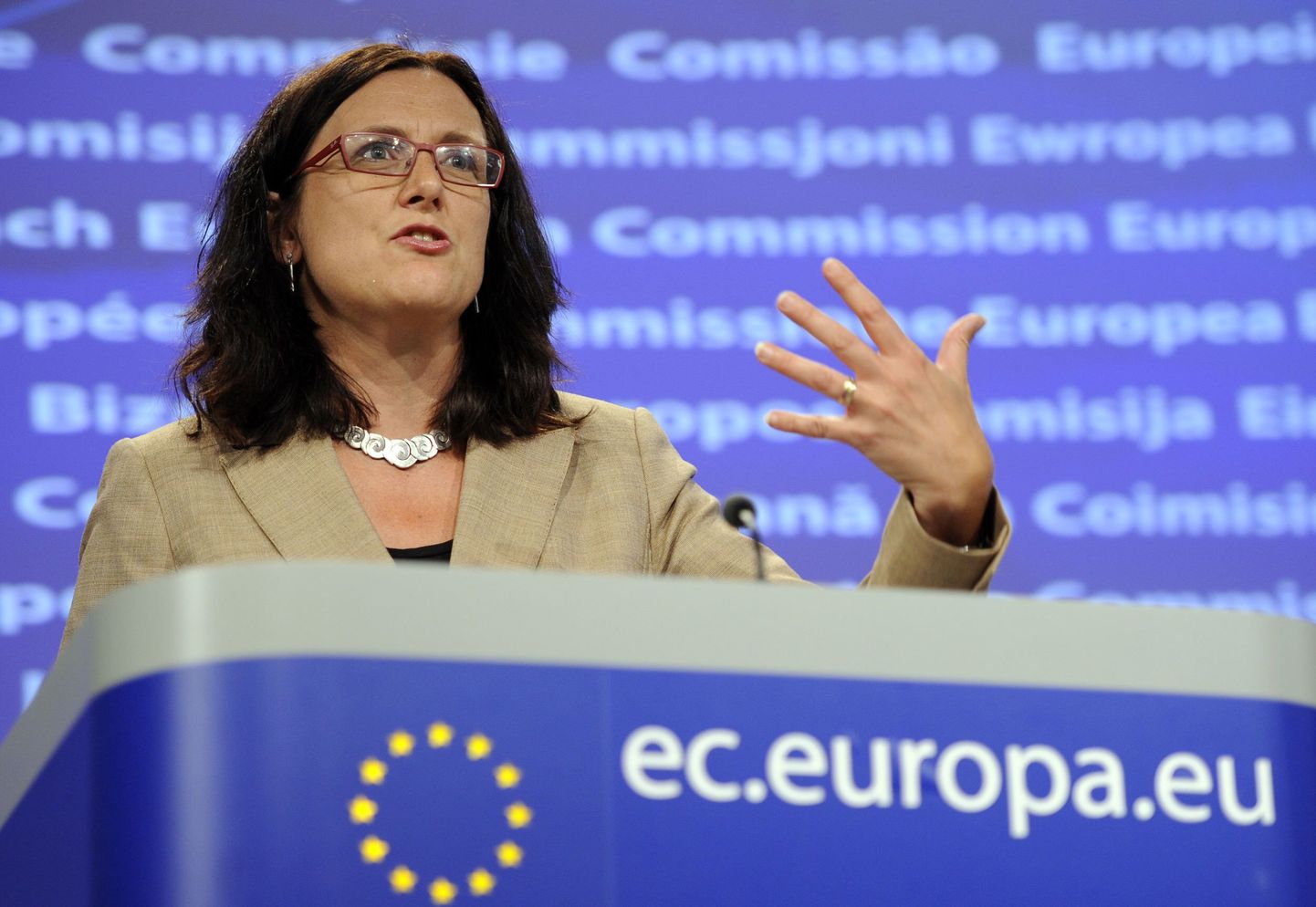 Euroopa Liidu siseasjade volinik Cecilia Malmström