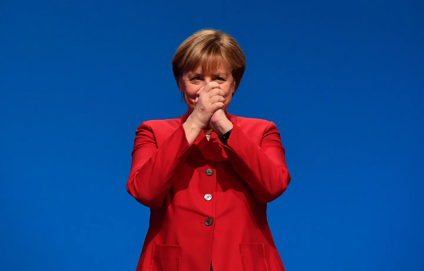 Saksamaa liidukantsler Angela Merkel eile Essenis CDU parteikongressil.