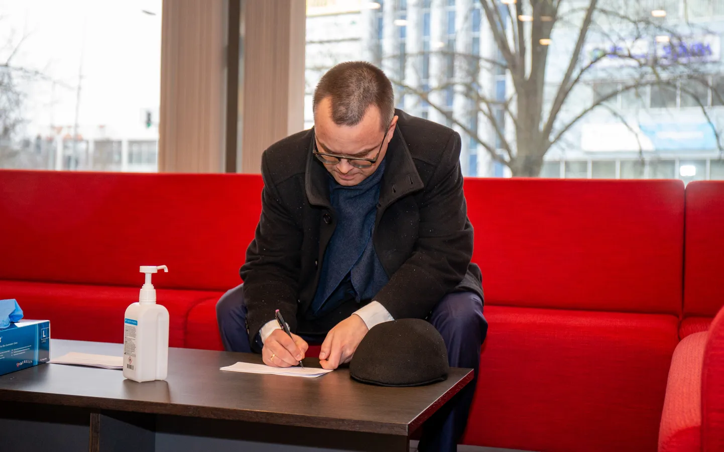 Martin Hallik kohtumajas.