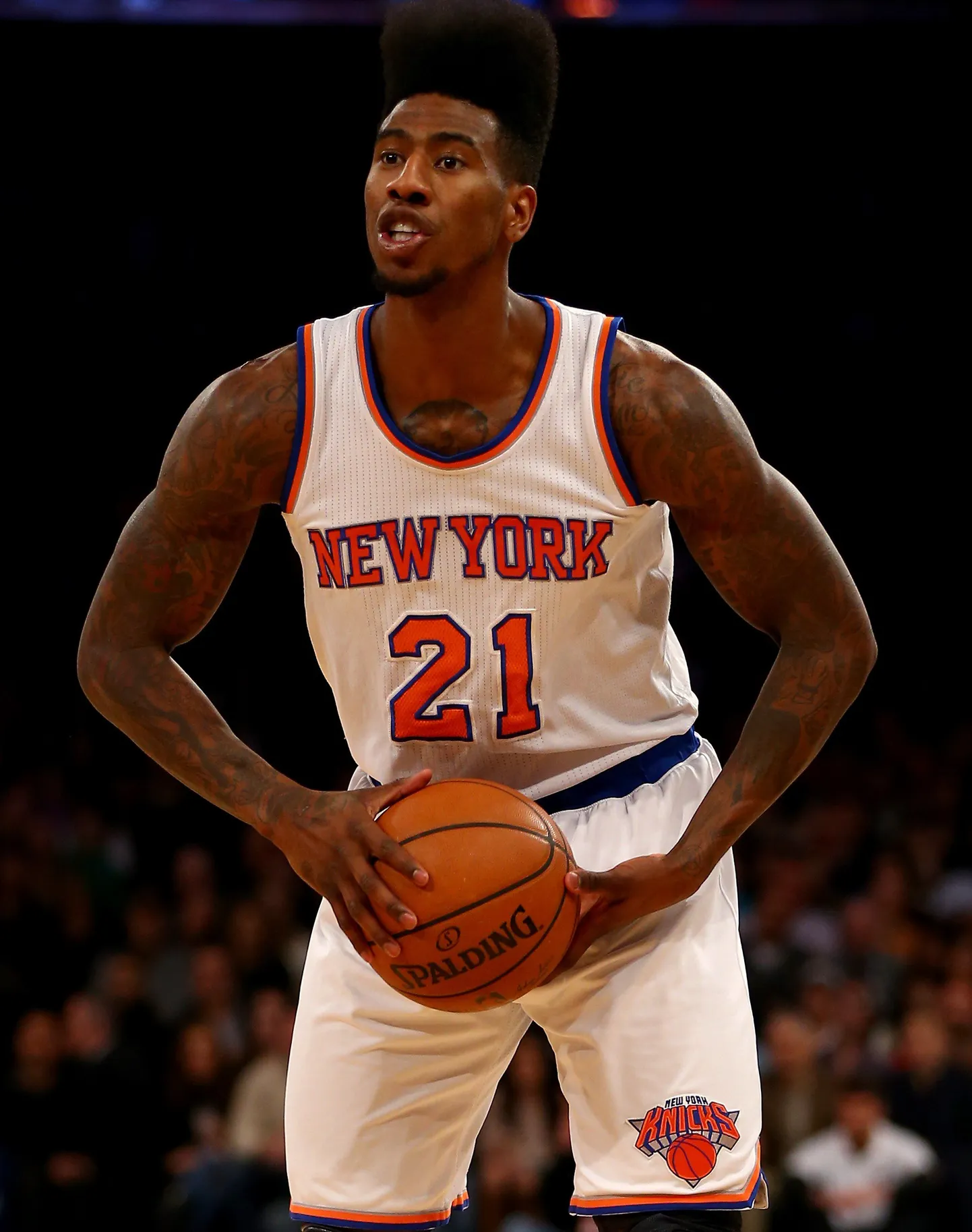 Iman Shumpert, kes tõmbab peagi Knicksi särgi asemel selga Cavaliersi vormi.