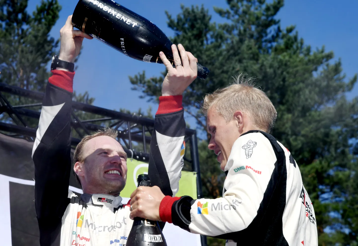 Ott Tänak (paremal) ja Jari-Matti Latvala.