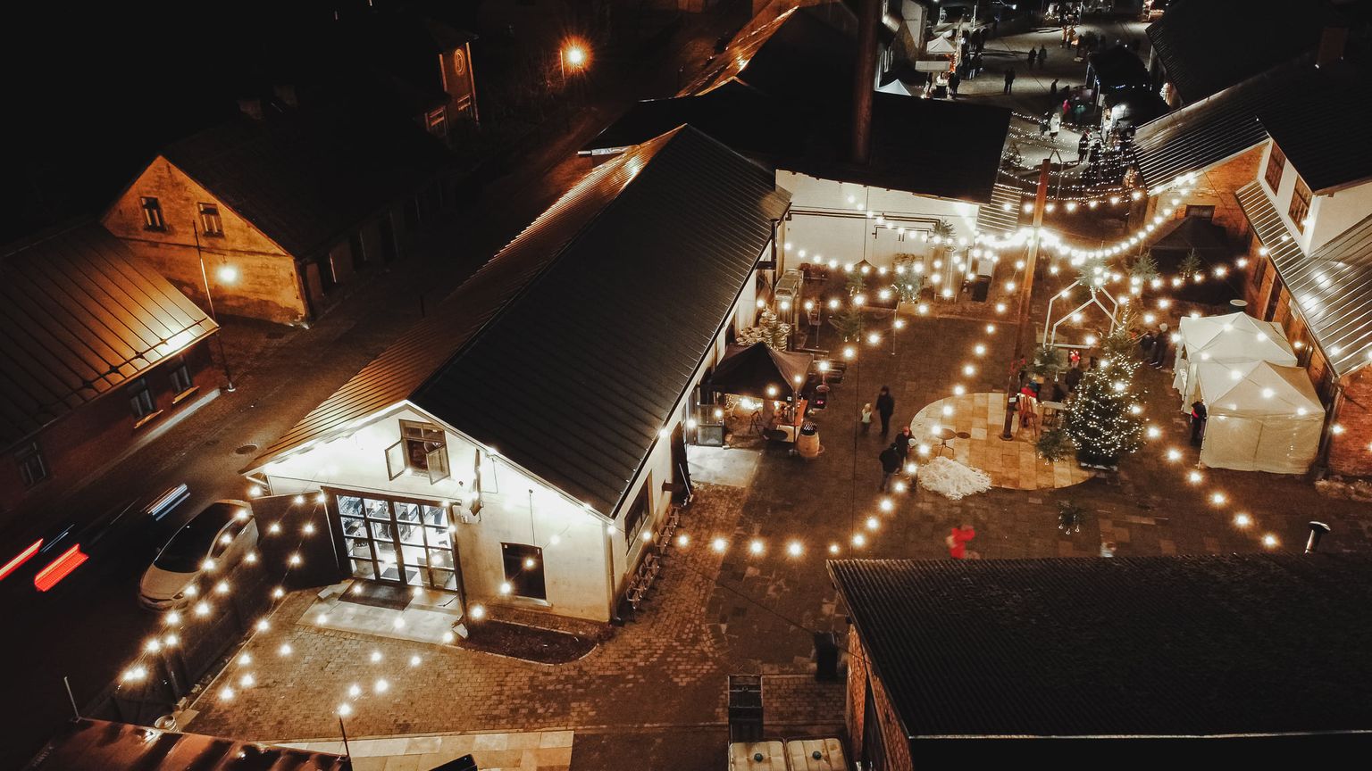 Рождественский рынок в Кулдиге.