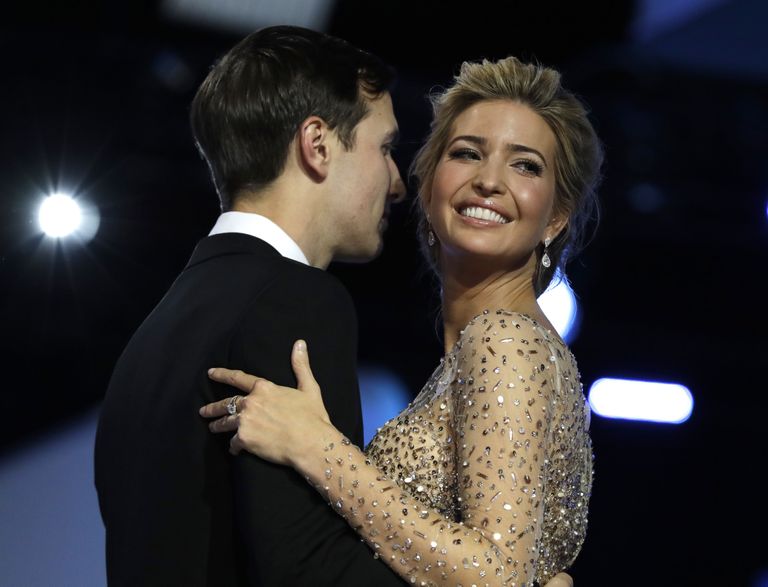 Ivanka Trump ja tema abikaasa Jared Kushner Washingtonis ballil.