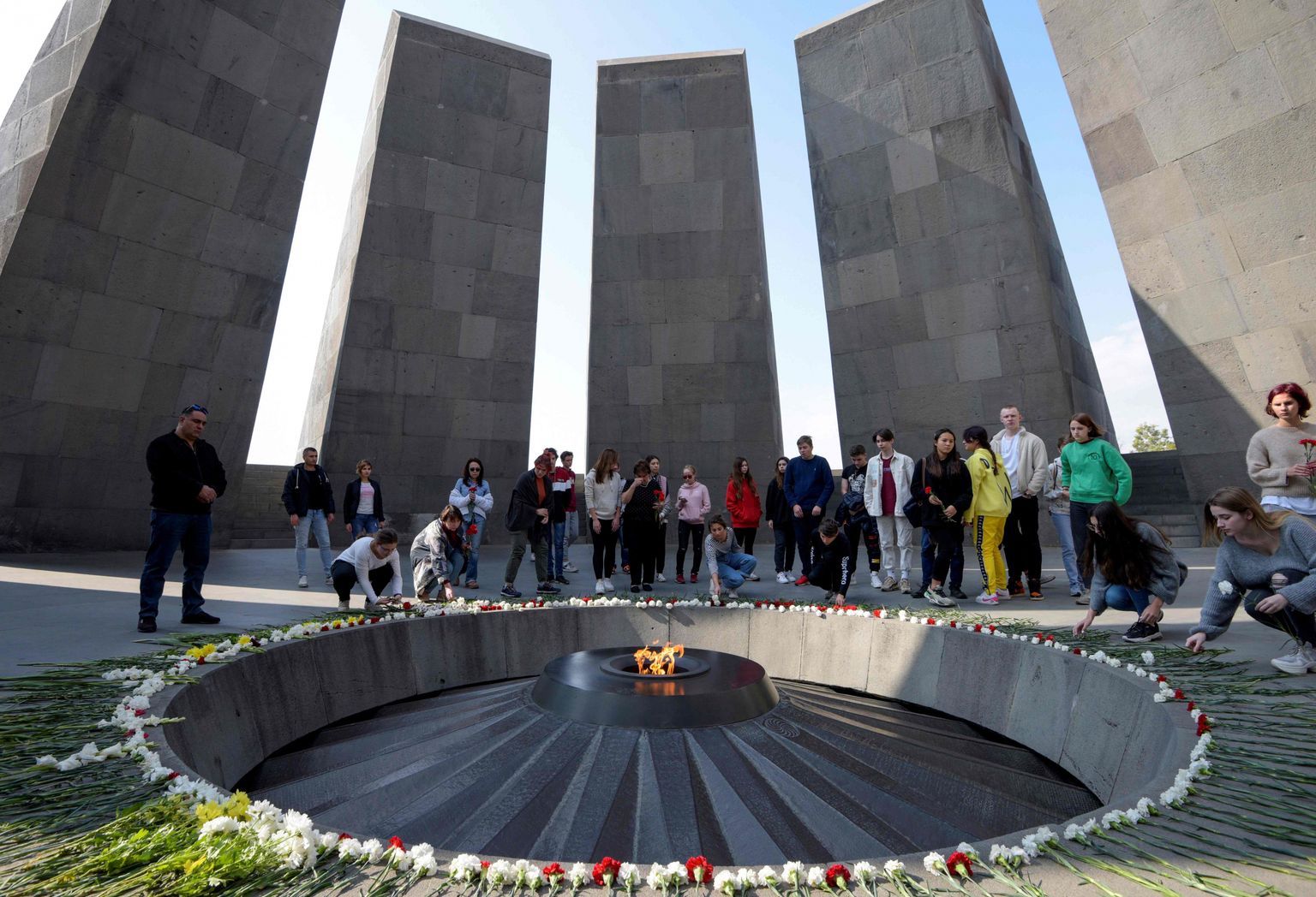 Armēņu genocīda piemiņas memoriāls Erevānā.