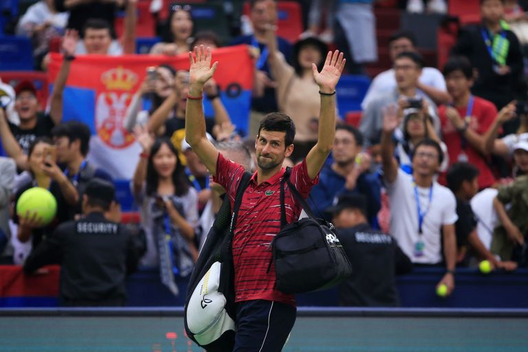 Hiinas on Djokovic sageli publiku lemmik. Shanghai turniir 2019. aastal.