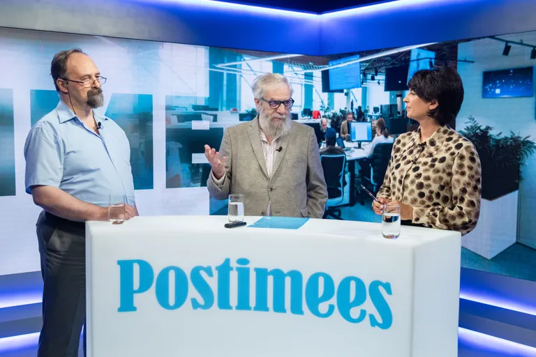 Студия Postimees: куда исчезают оппоненты Лукашенко? / Одежда ведущей: Diana Arno