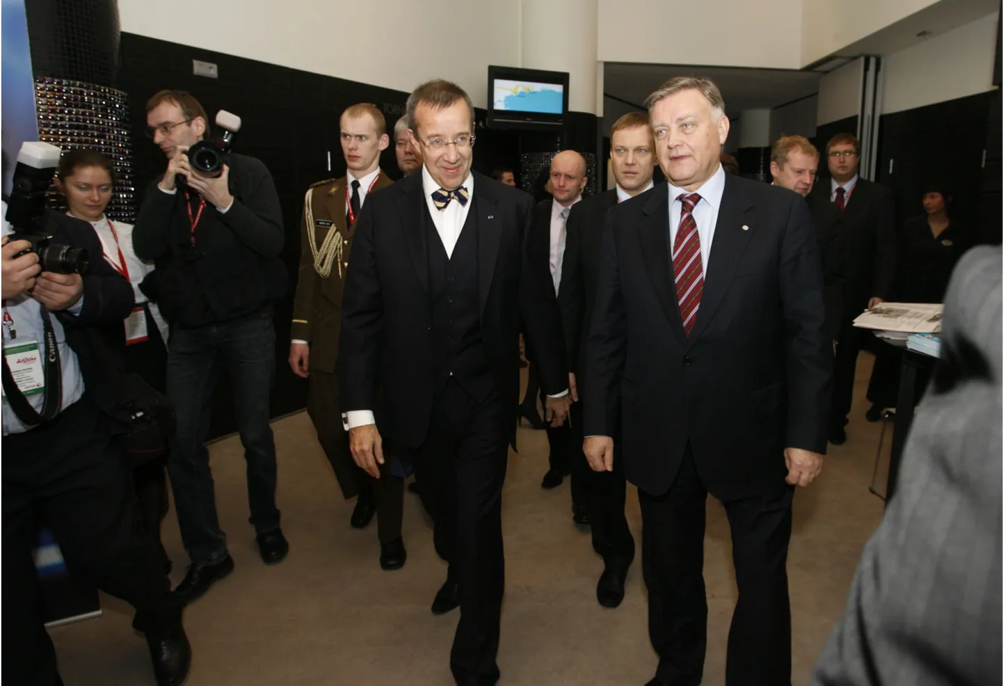 President Toomas Hendrik Ilves ja Venemaa raudtee juht Vladimir Jakunin.