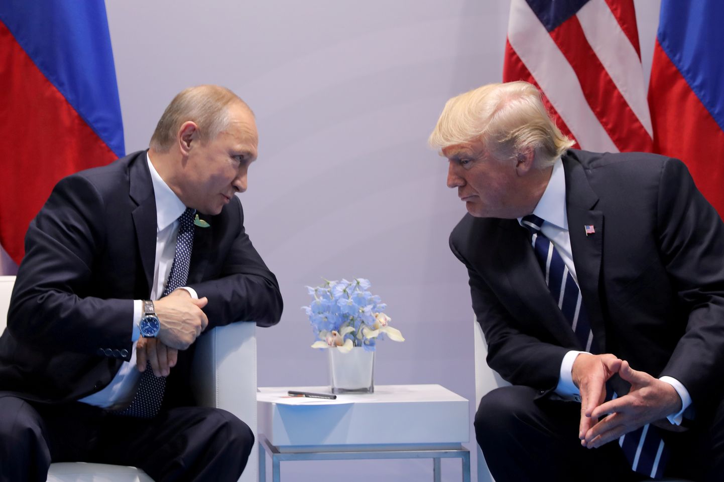 Venemaa president Vladimir Putin (vasakul) ja USA president Donald Trump.
