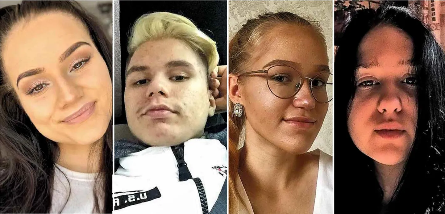 Tartu noored Heidi Lätti (vasakult), Sergo Vaher, Liisa Veddel ja Eliise Luht on kuu aega kestnud karantiiniga küll harjunud, kuid nad kõik on sellest väga tüdinud.