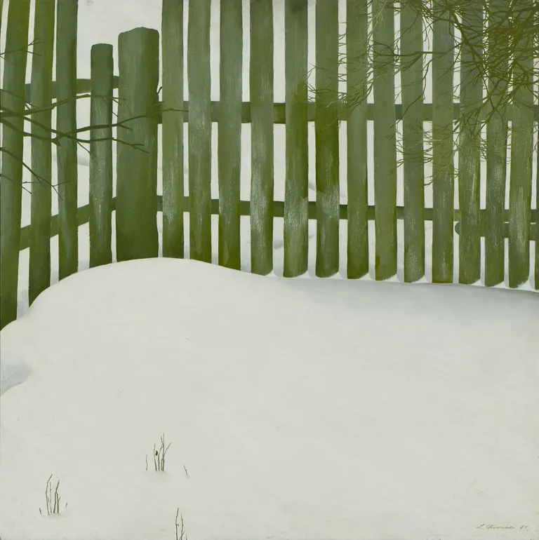Līga Purmale. "Pagalma stūris ziemā". 1977
