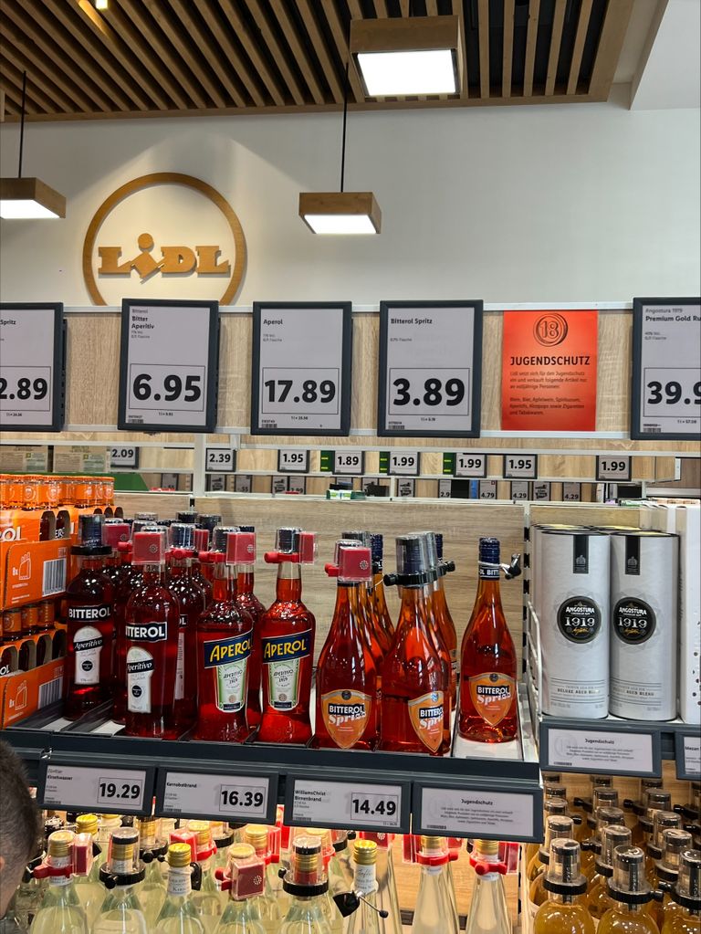 Цена напитка Bitterol Spitz в Швейцарии
