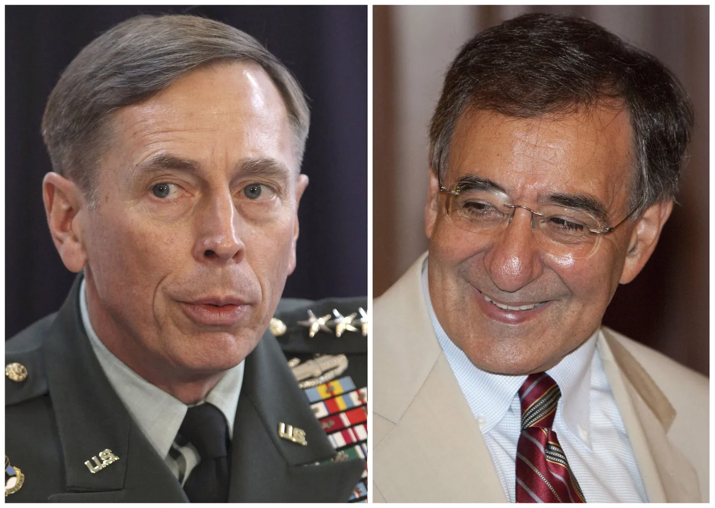 David Petraeus (vasakul) ja Leon Panetta.