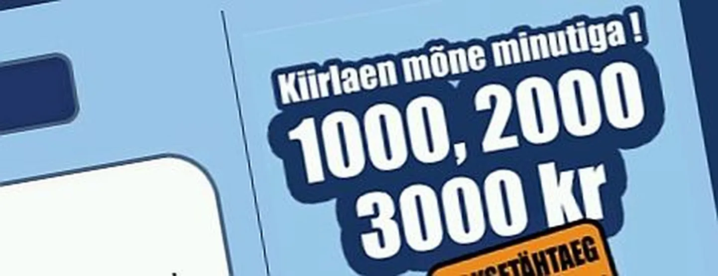 Kiirlaenufirmade tegevust jälgib tarbijakaitse.
