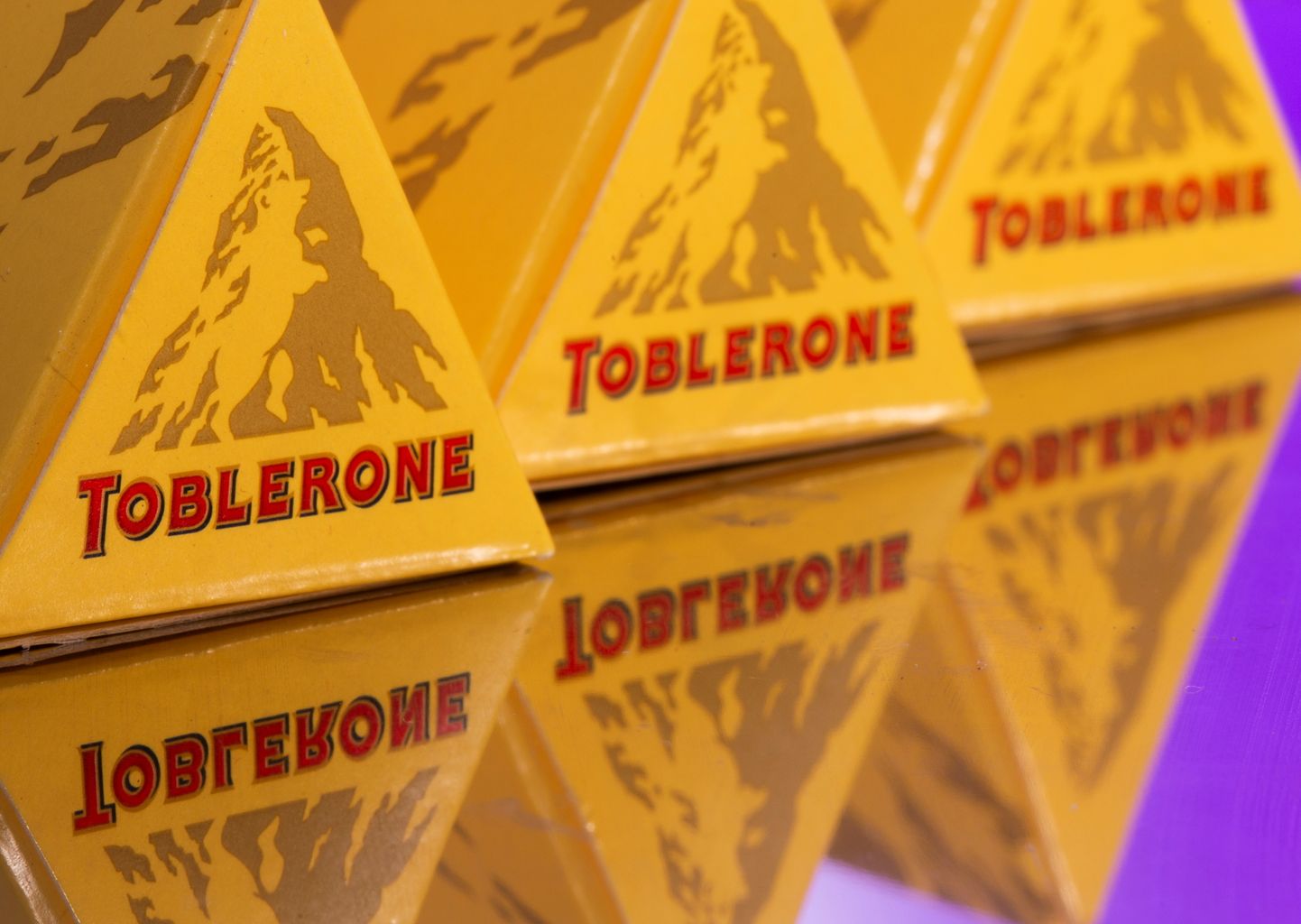 Упаковка шоколада Toblerone.
