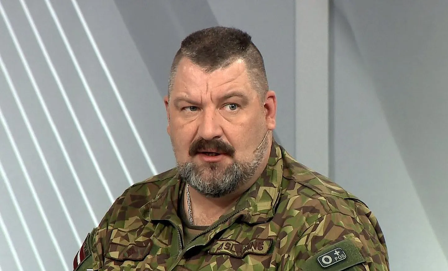 Latvijas Zemessardzes štāba virsnieks, majors Jānis Slaidiņš