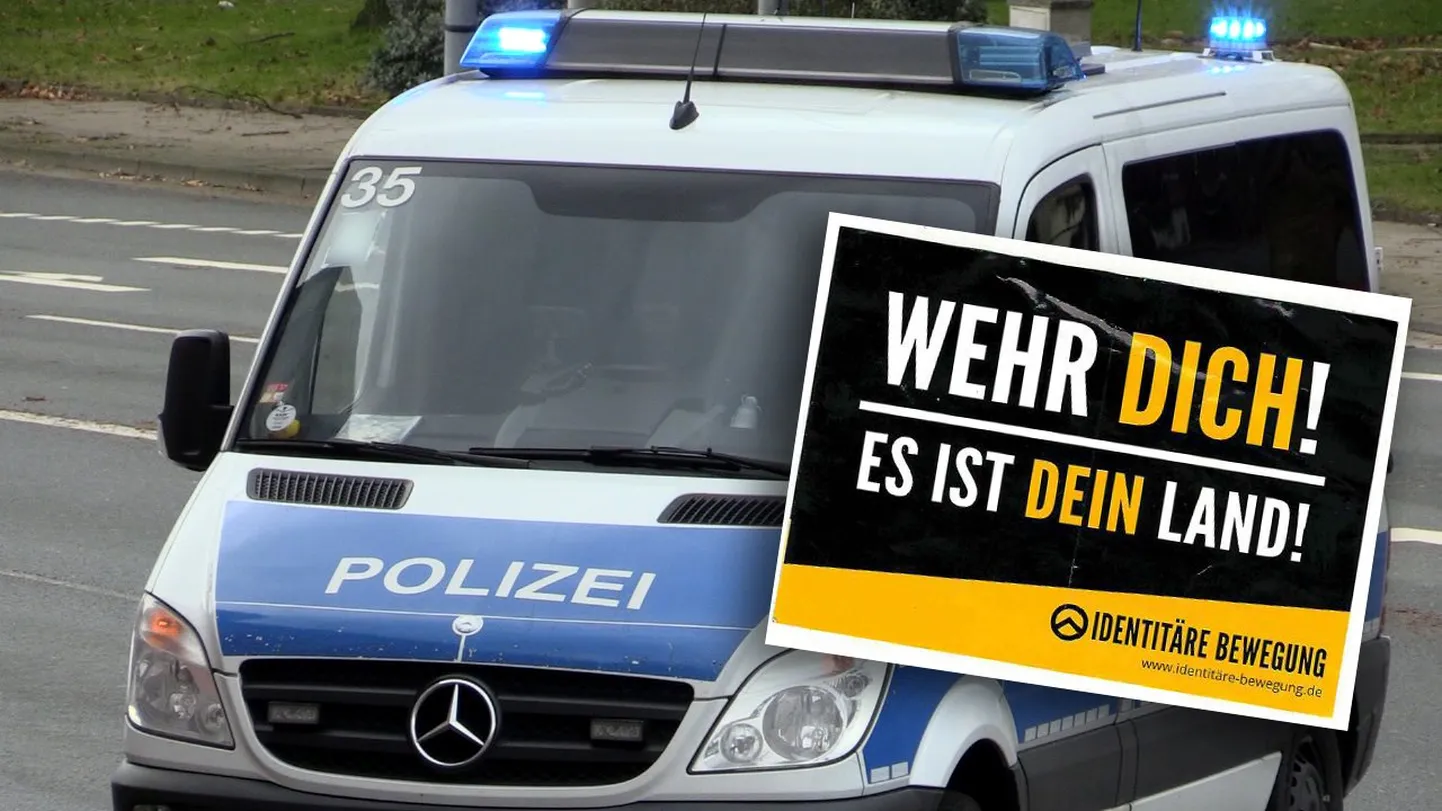 Duisburgi linnas märgati politseiauto päikesesirmil paremäärmusliku liikumisega seotud kleepsu.