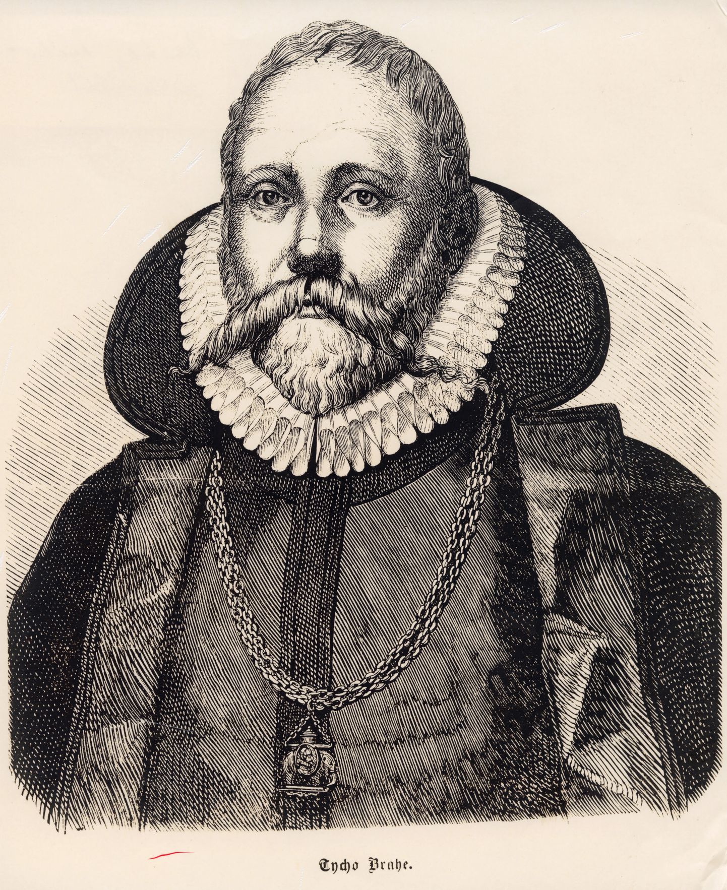 Joonistus Taani astronoomist Tycho Brahest (1546-1601)