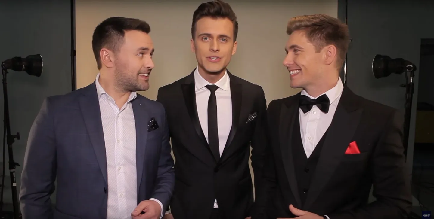 Eurovisioon 2017 saatejuhid Volodomyr, Oleksandr ja Timur