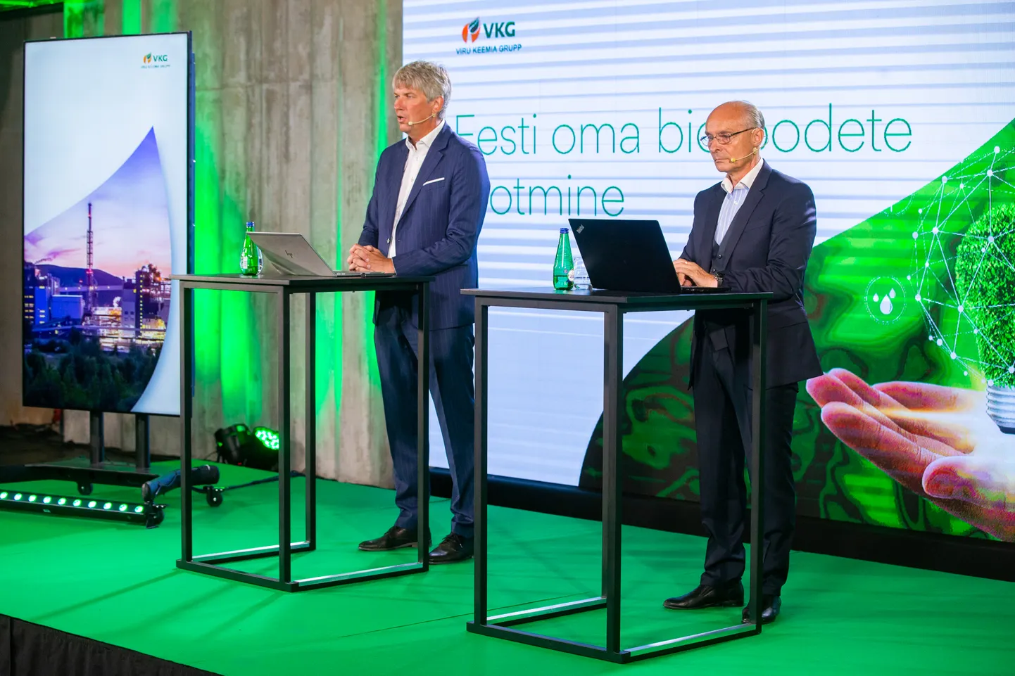 VKG juhid tutvutasid biotoodete tehase plaane.
