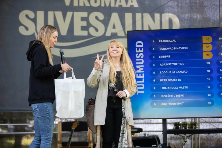 2024. aastal toimunud Virumaa Suvesaundi võitsid Metslind ja Jaan Eerik Priks looga "Paadisillal". Pildil võtab muusik Metslind (paremal) vastu auhinda Virumaa Teataja peatoimetajalt Eva Samolbergilt.