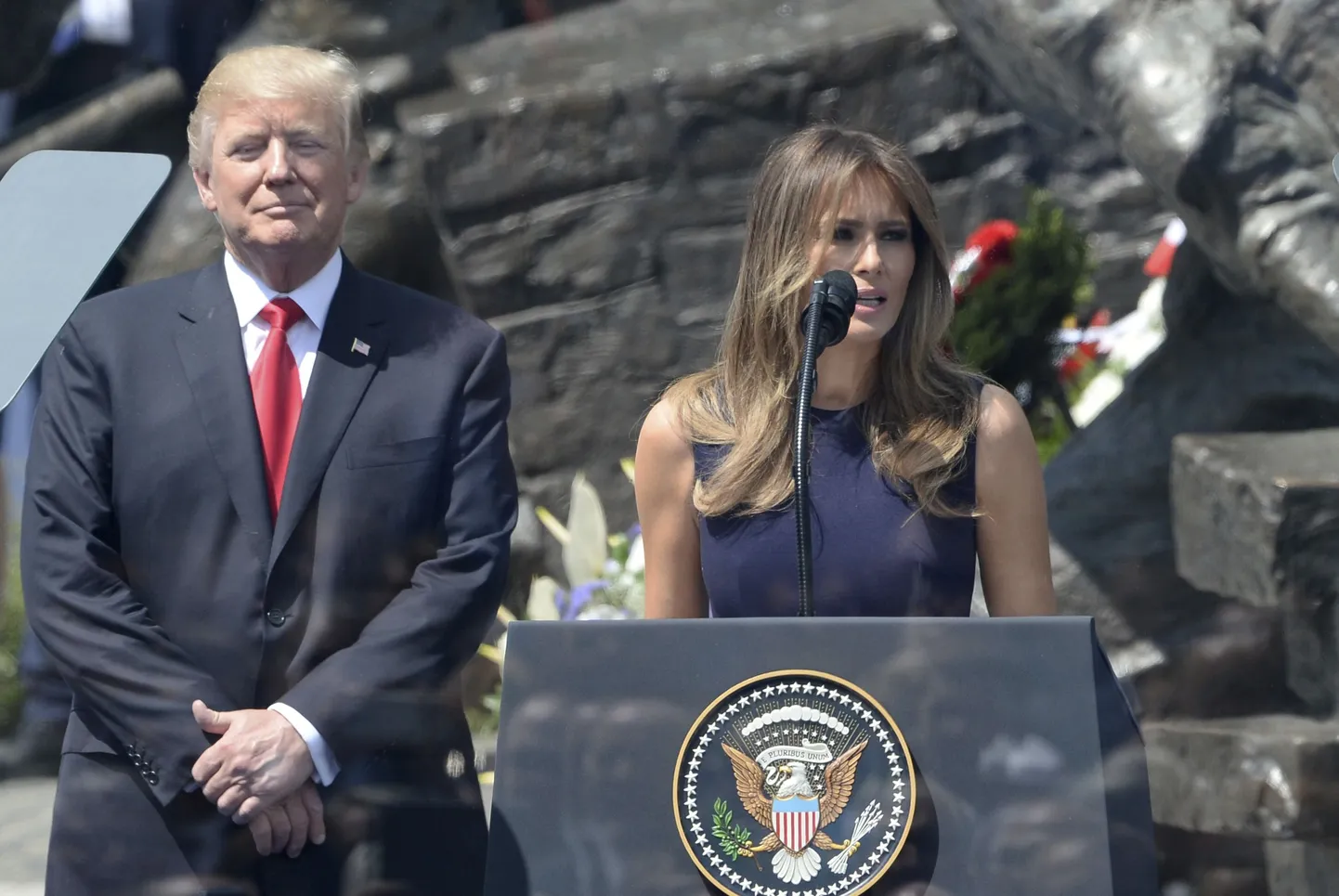 USA president Donald Trump ja esileedi Melania Trump