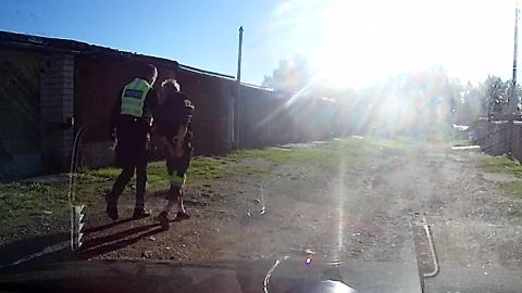 Видео: неудачный побег от полиции в Тарту попал на видео